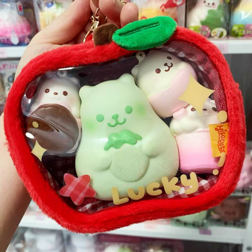 2025 rouge Apple sac étudiant sac à dos pendentif fille sac pendentifs Itabag mignon porte-monnaie porte-clés