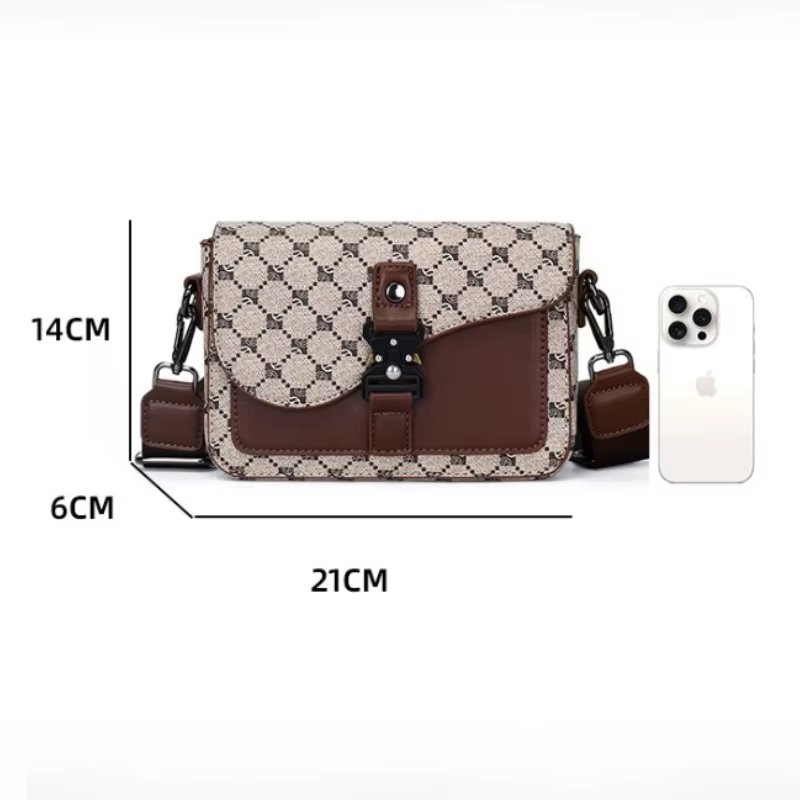 Sac bandoulière élégant pour homme haut de gamme en cuir PU