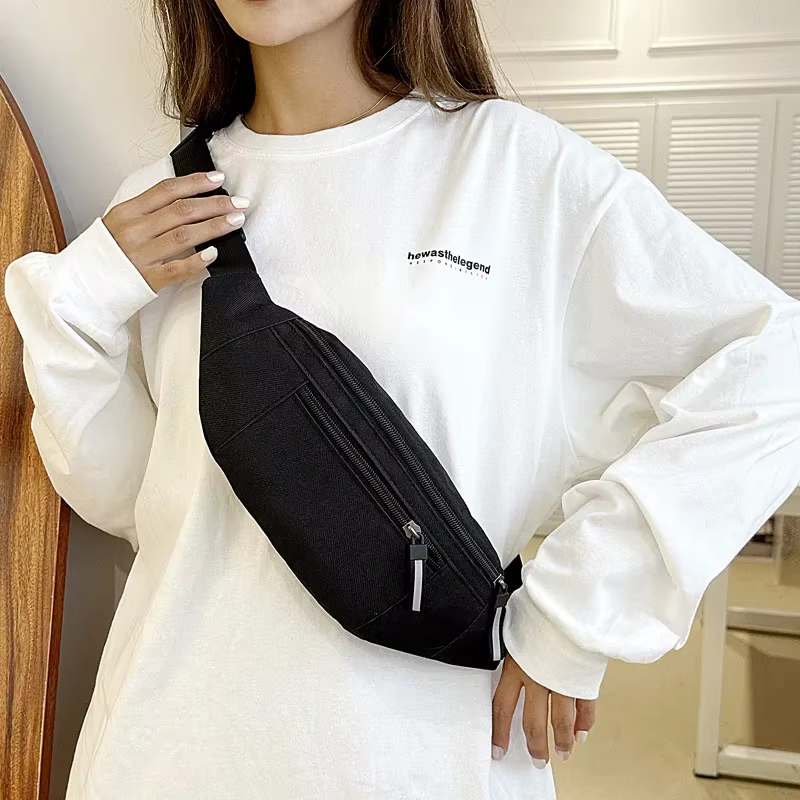 Sac banane de sport, grand sac à bandoulière pour la course