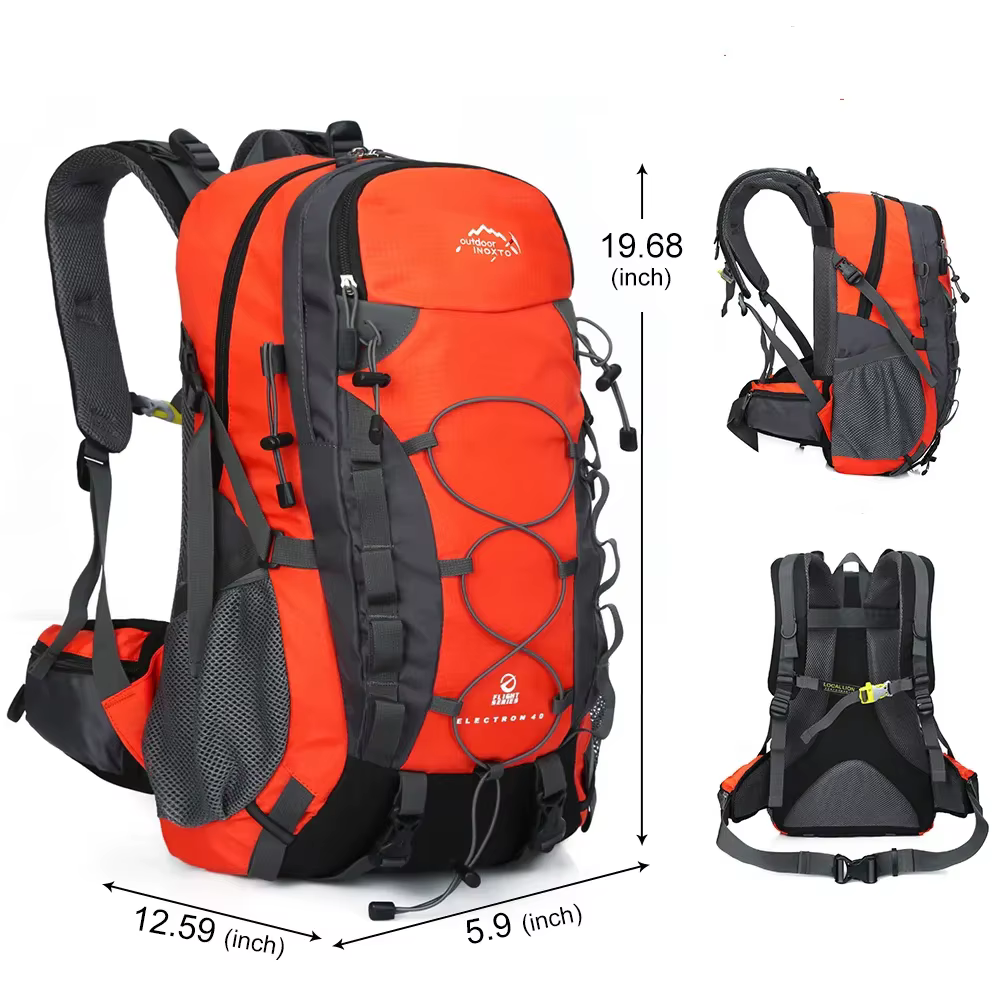 Inoxto sac à dos de rangement de randonnée robuste 40l voyage Trekking sac à dos hommes très approprié pour l'alpinisme