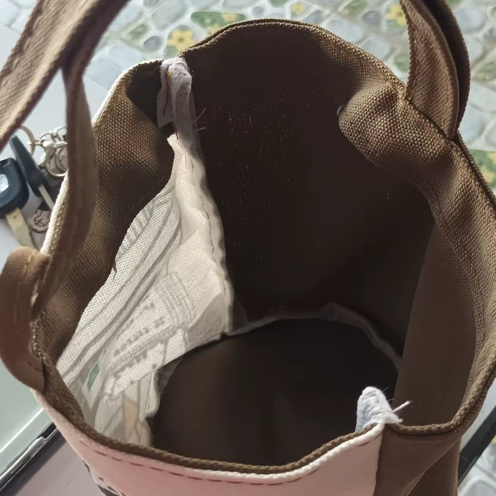 Sac seau de chat de café de dessin animé de grande capacité