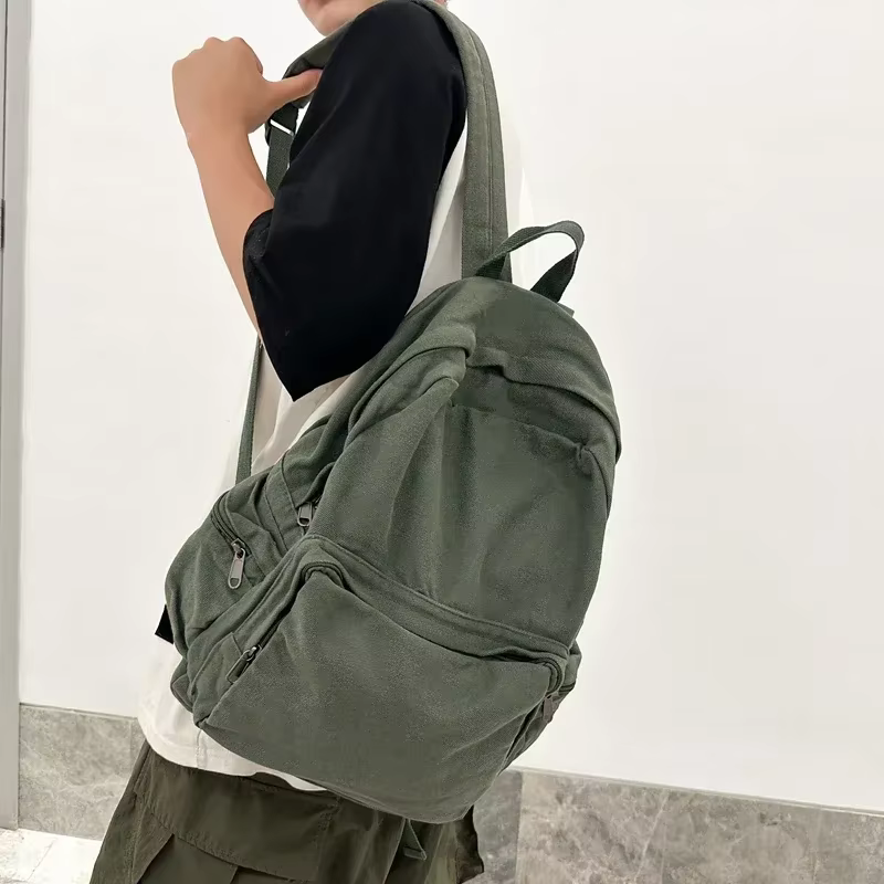 Sac à dos Vintage en toile délavée pour femmes