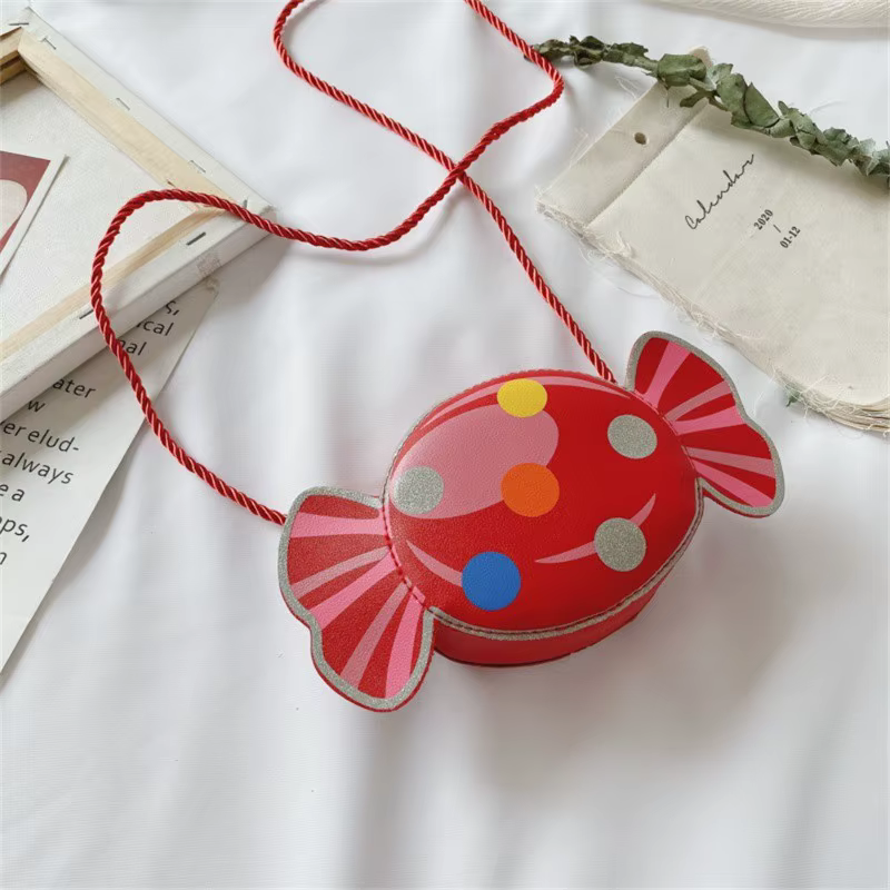 Mini sac à bandoulière pour fille – Sac à main couleur bonbon avec nœud