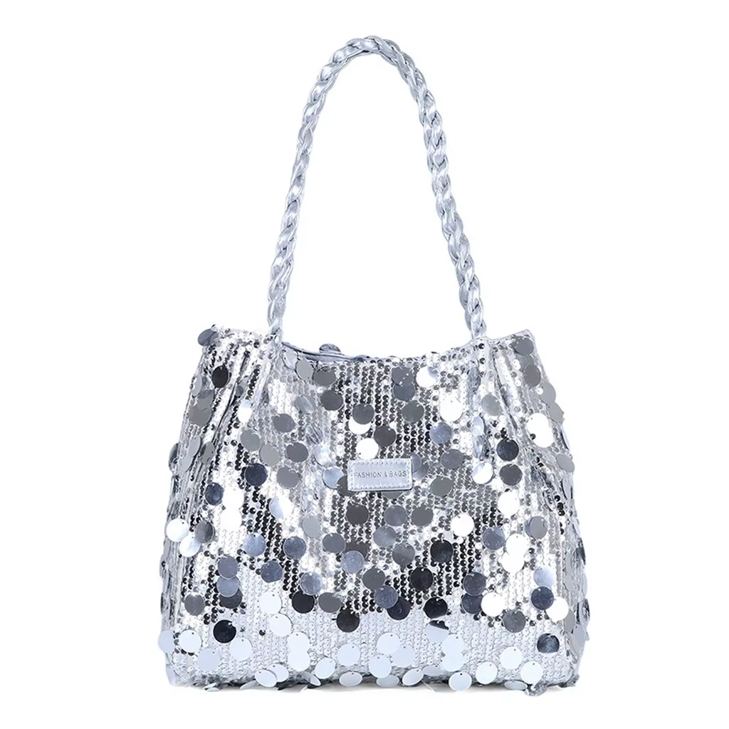 Nouveau sac à bandoulière pour femme avec paillettes brillantes