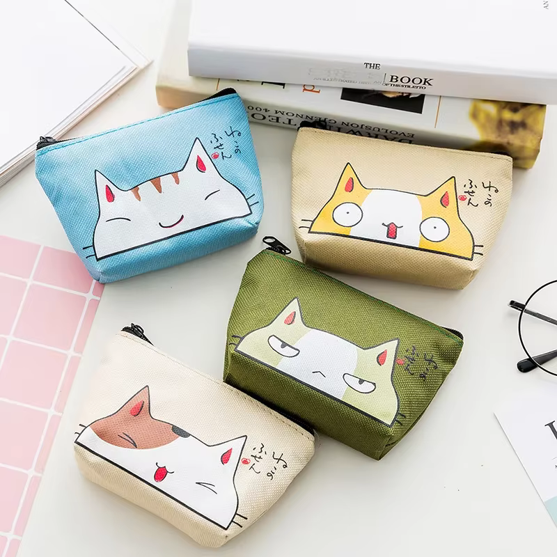 Mode Kawaii porte-monnaie toile Mini pochette florale sac à main femmes filles enfants pas cher