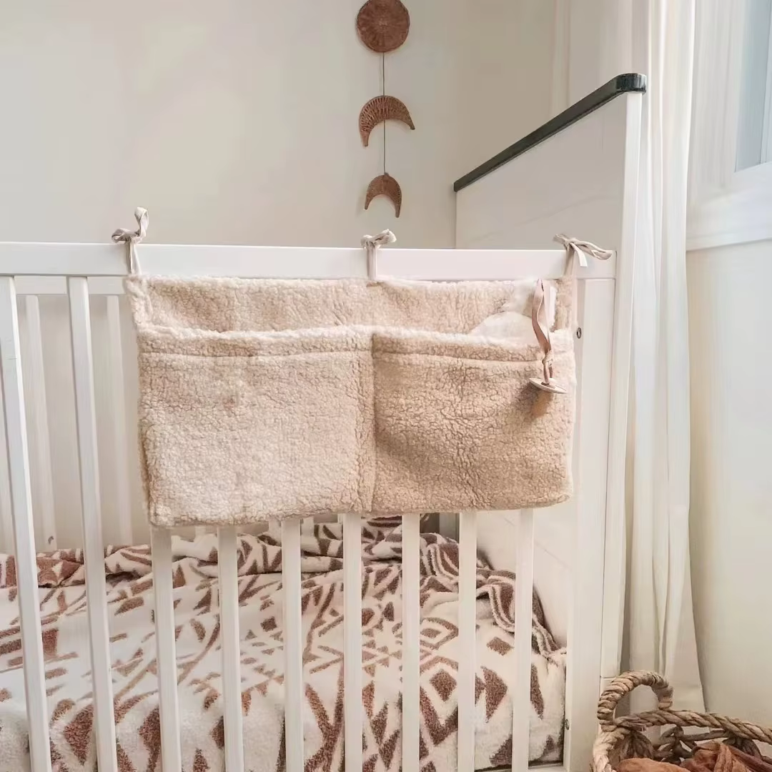 Sac à couches en velours pour bébé
