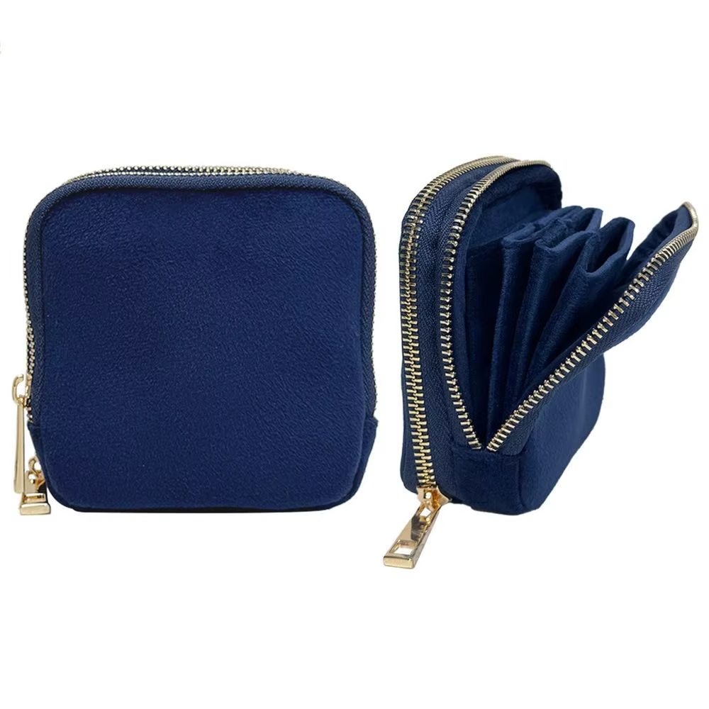 Pochette à bijoux double couche pour voyage