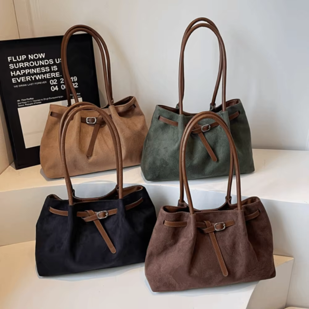 Sac à bandoulière en daim/cuir PU