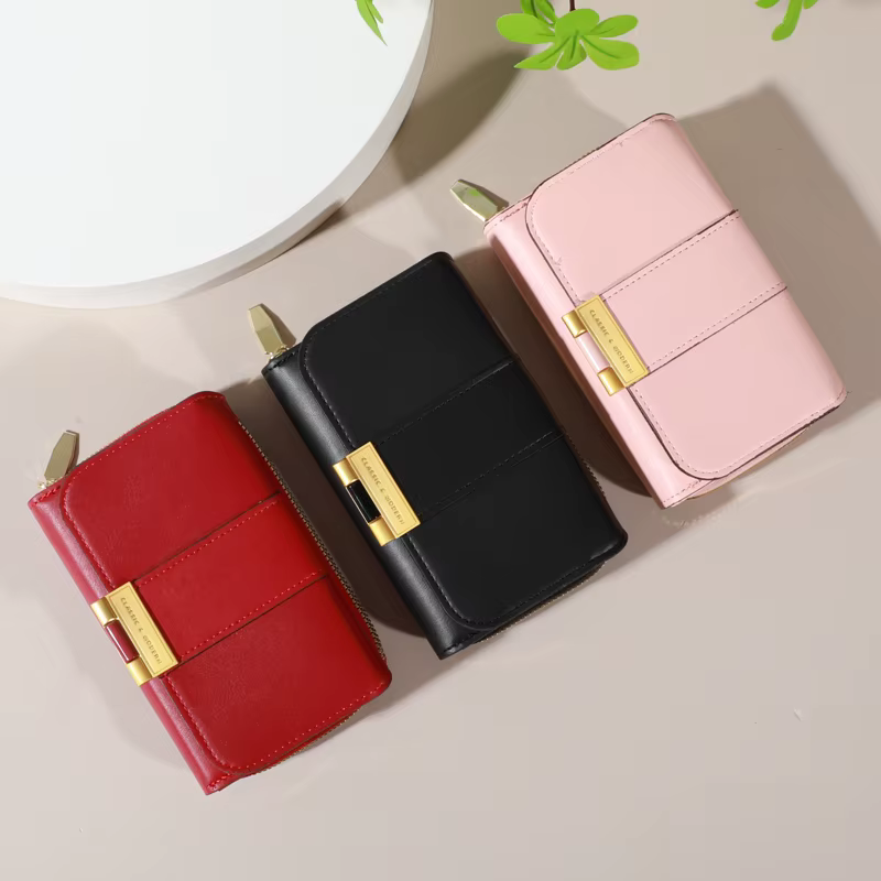Sac à main en cuir PU avec fermeture éclair pour femme
