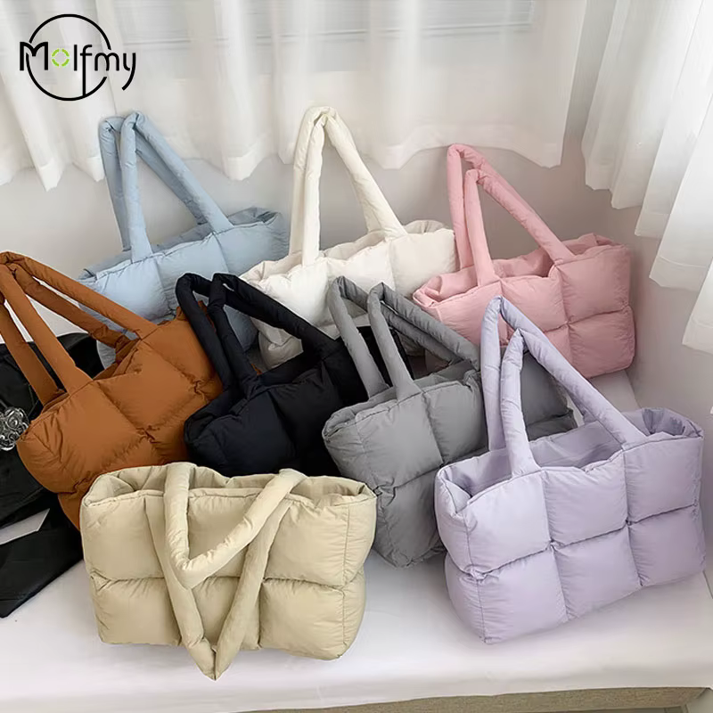 Sac à carreaux matelassé pour femmes