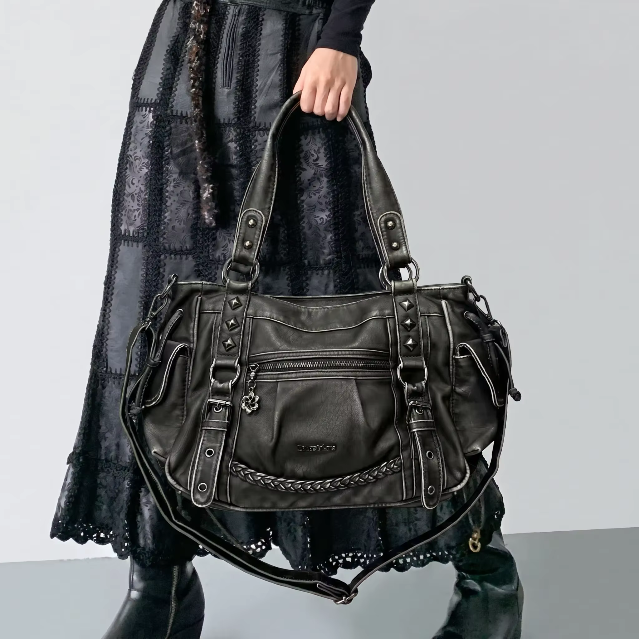 Sac fourre-tout vintage Y2K pour motardes