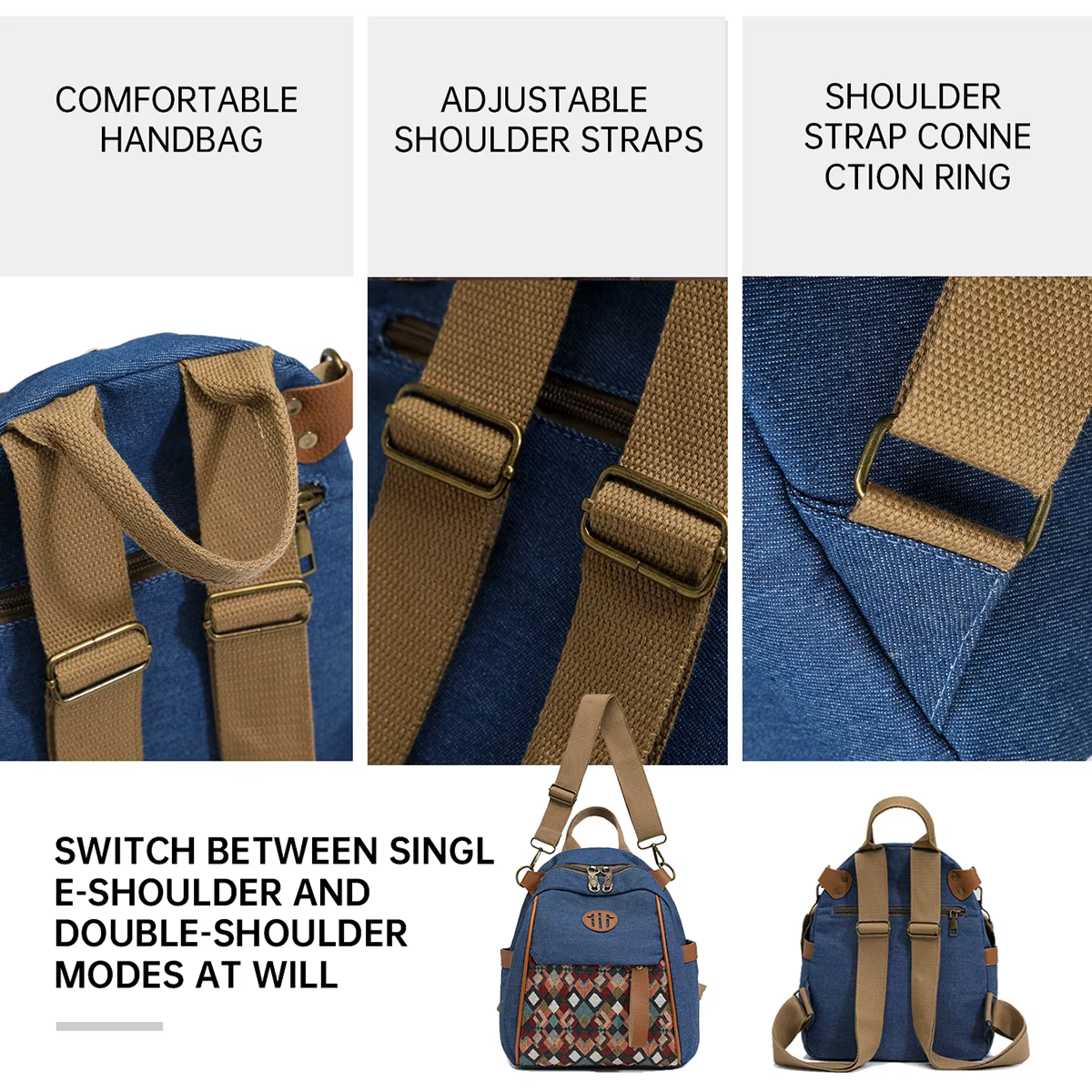 Sacs pour femmes 2026 Nouveau sac bandoulière en toile pour femme