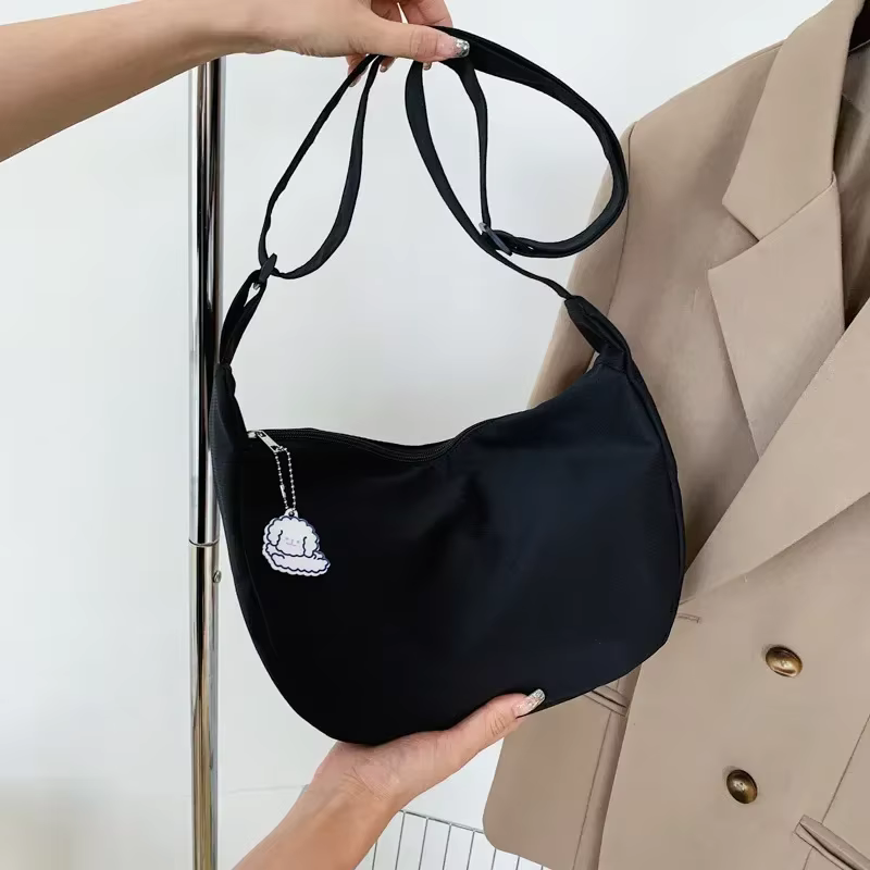 Sacs à bandoulière Harajuku solides pour femmes
