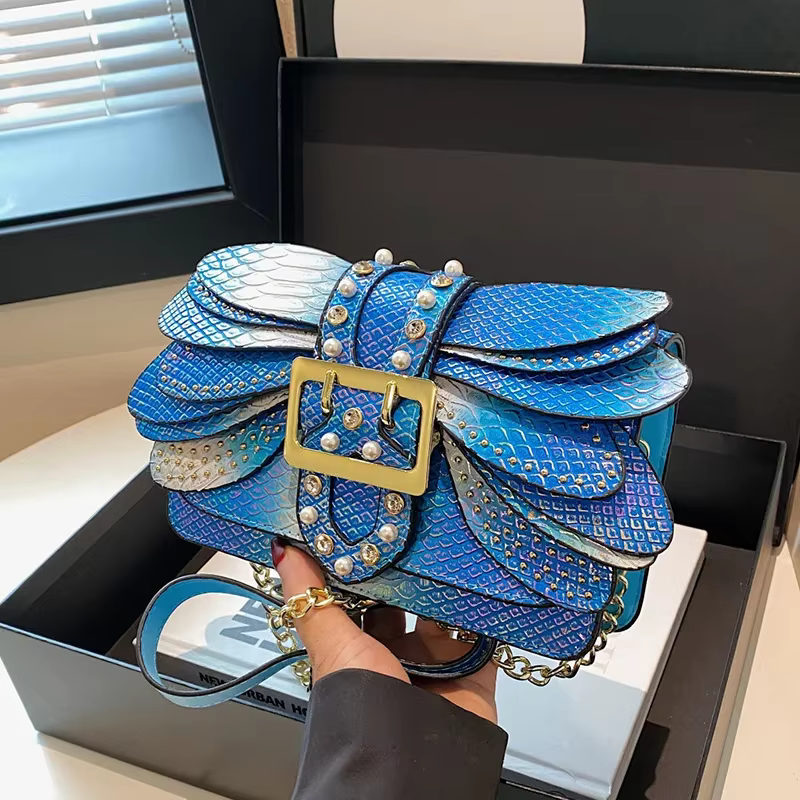 Sac à bandoulière en cuir Pu pour femmes