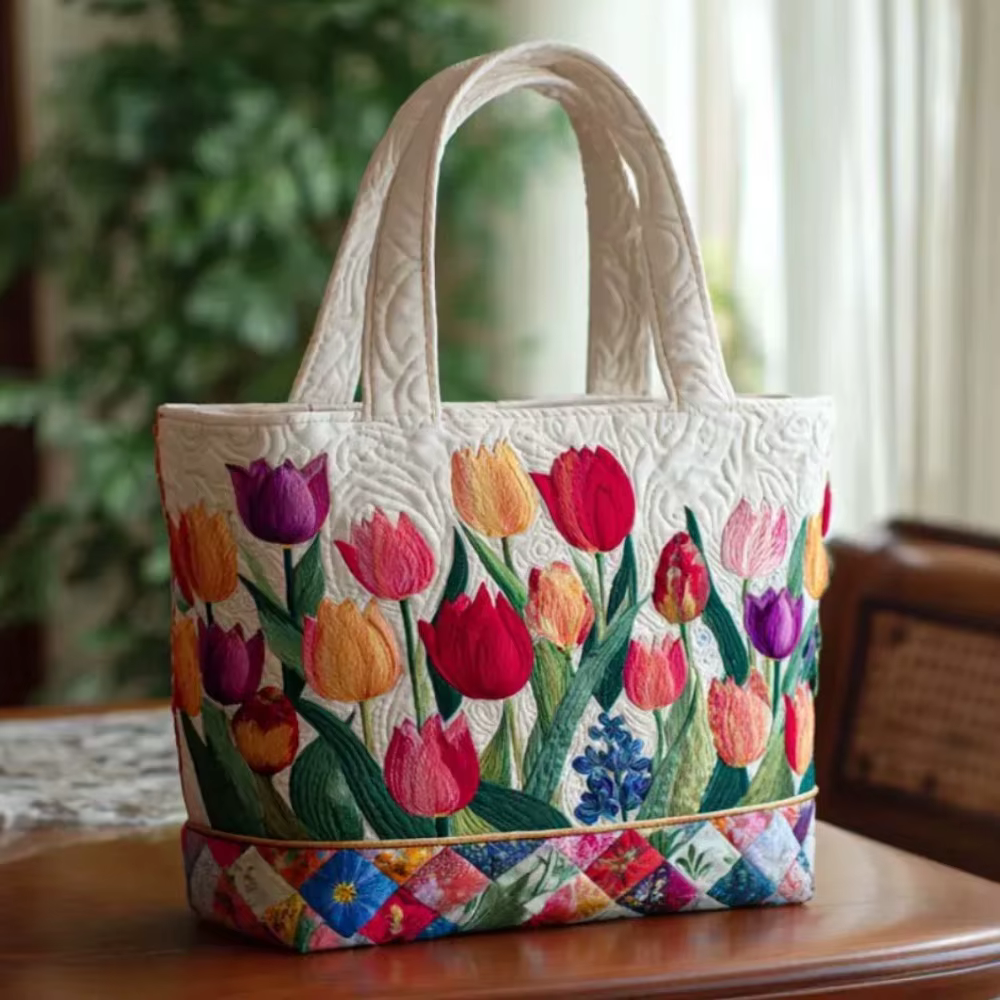 Sac fourre-tout matelassé vintage pour femme