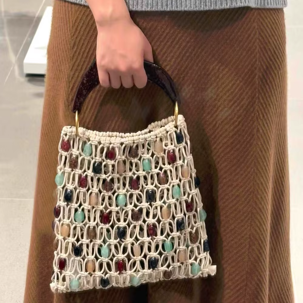 Sac Bohème en Crochet Corde pour Femme