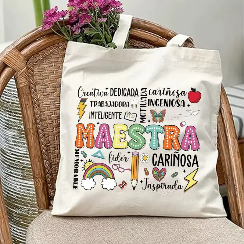 Sac fourre-tout en toile « Maestra » espagnole
