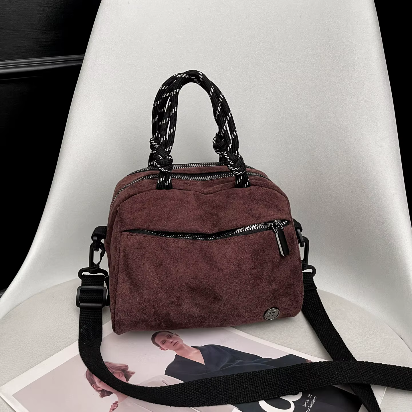 Sac fourre-tout multi-usage en daim pour femme