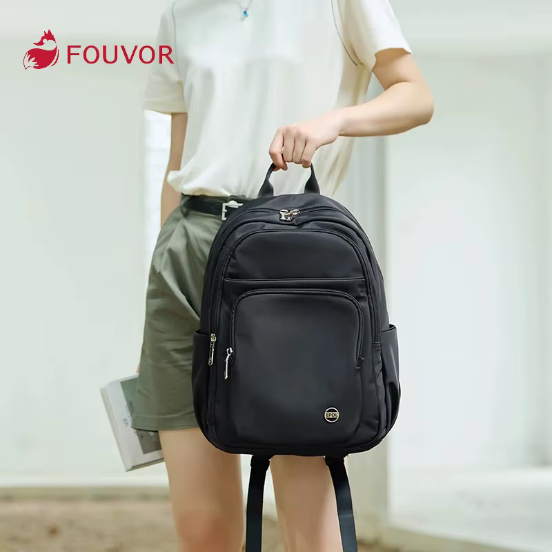 Fouvor avion cabine sac à dos sangles réglables grande capacité école sacs à dos ordinateur étanche décontracté