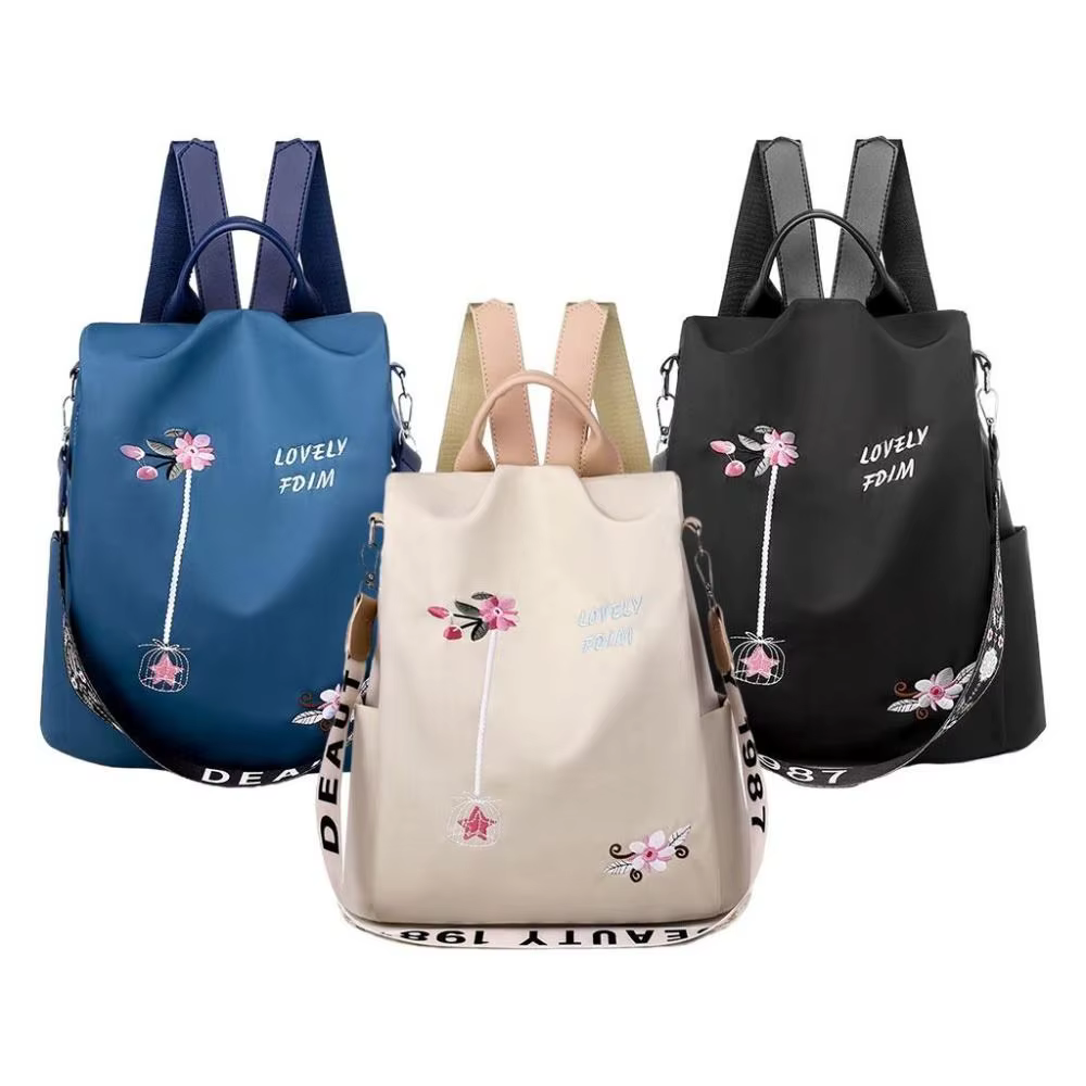 Sac à Dos Oxford Brodé pour Femme