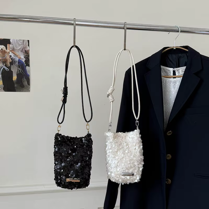 Mini Sacs à Bandoulière à Paillettes pour Femmes 2026 – Nouveaux