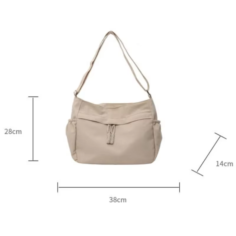 Sac à Bandoulière Hobos en Nylon pour Femme