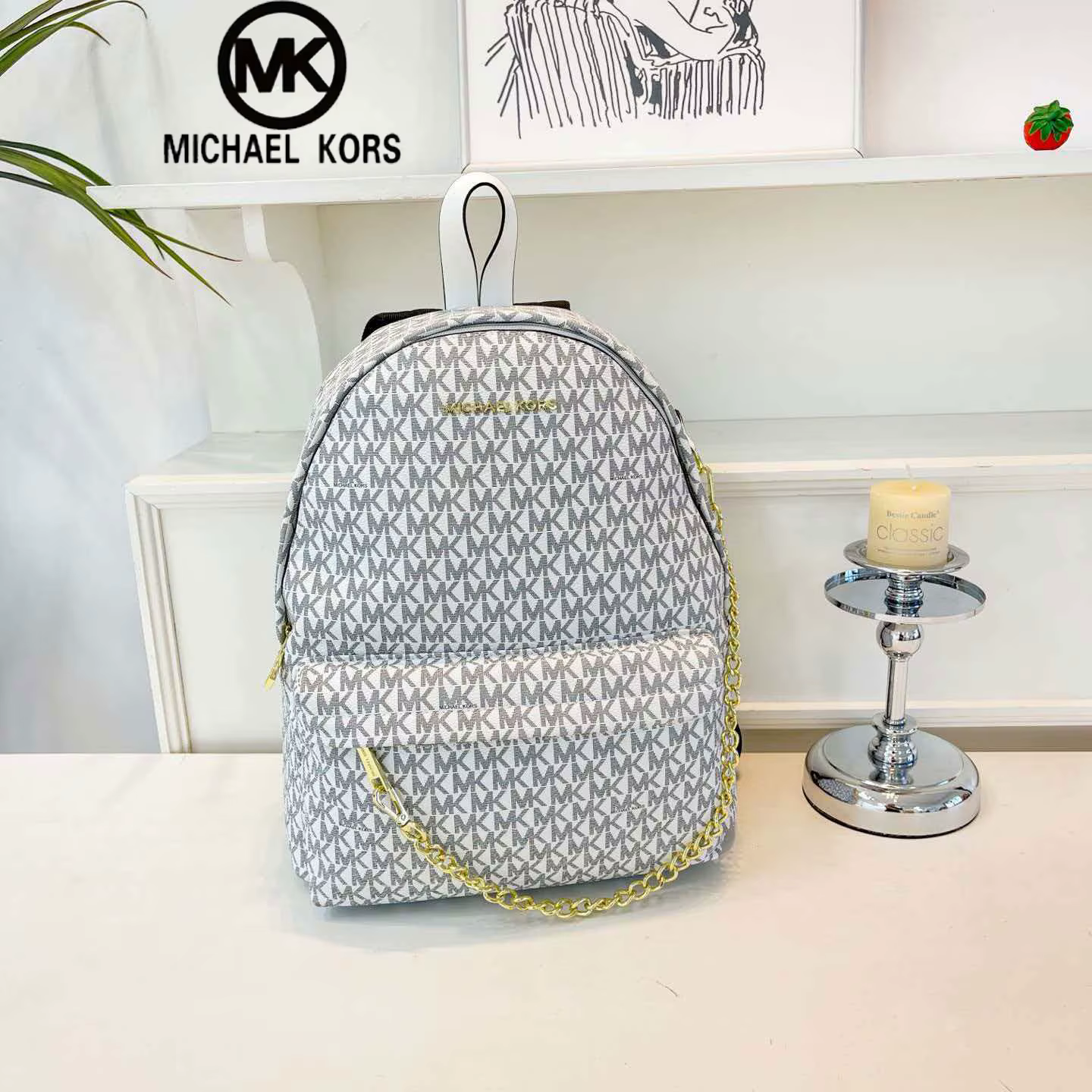 Michael Kors 2026 Nouvelle Collection de Sacs pour Femmes - Sac à Dos Moyen Slater - Sac à Bandoulière Casual pour Voyage
