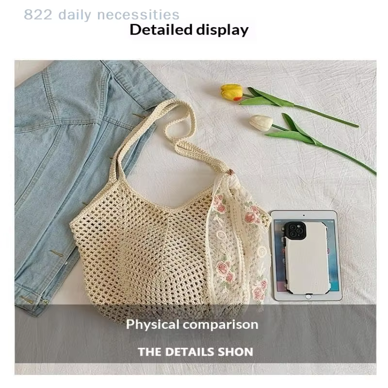 Sac tissé grande capacité pour femme