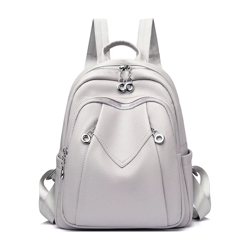 Sac à dos en cuir PU pour femmes : sacs à dos souples antivol convertibles - Sac à dos de voyage élégant