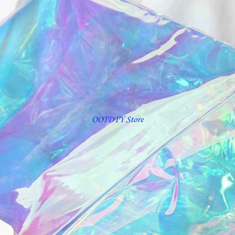 Fourre-tout transparent holographique arc-en-ciel 367A