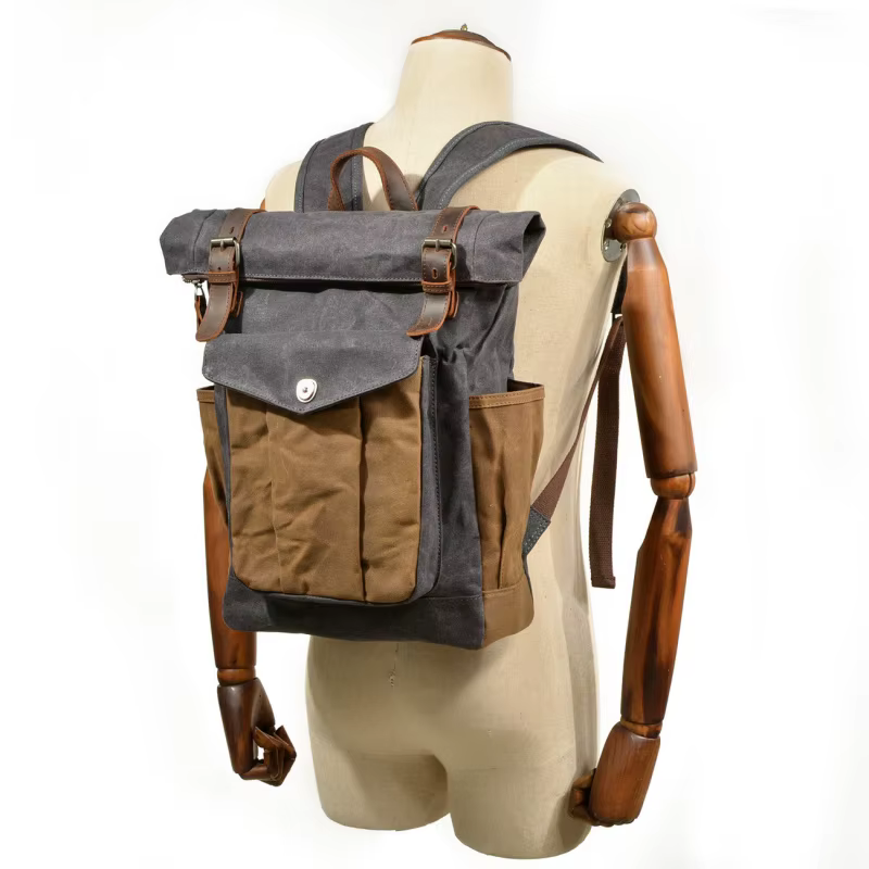 Sac à dos rétro - sac à double bandoulière pour hommes et femmes
