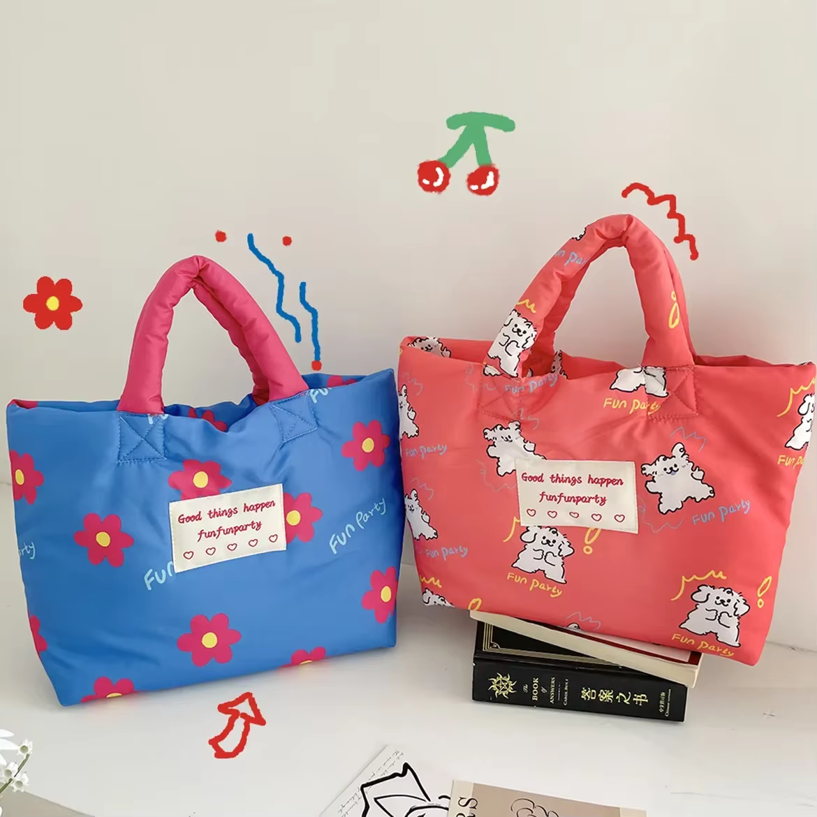 Sacs fourre-tout rembourrés pour femmes
