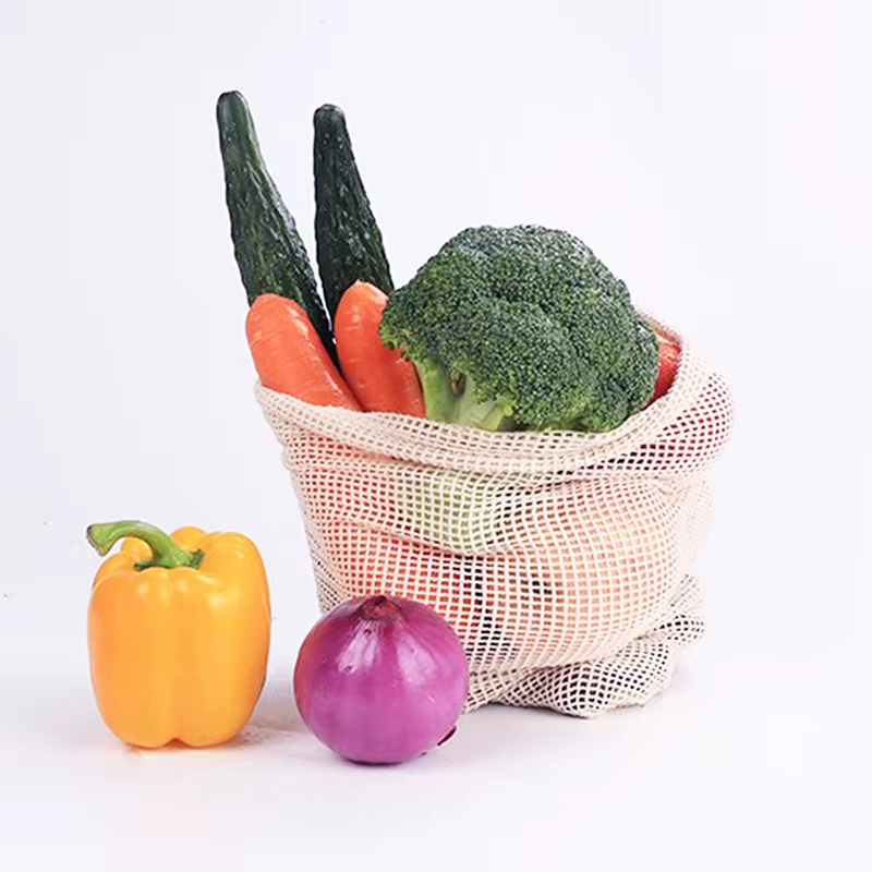 Sacs à légumes en maille de coton