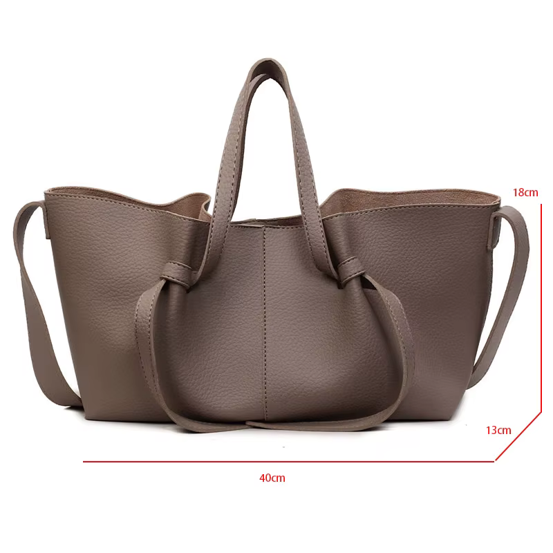 Noir décontracté doux grande capacité fourre-tout femmes sacs à main concepteur de luxe en cuir Pu sac à bandoulière