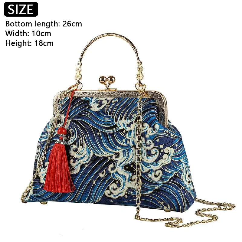 JOWomen-Sac à franges vintage pour femmes
