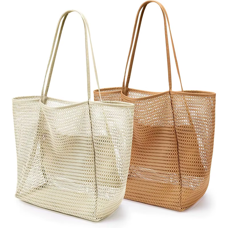 Sac fourre-tout en maille de nylon pour femme