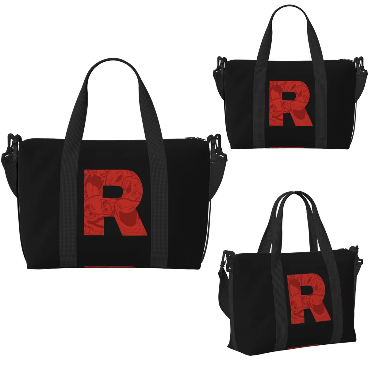 Sac de voyage de plage avec Logo lettre R Team Rocket