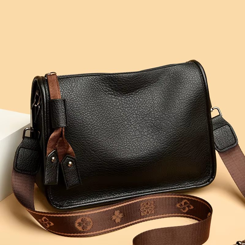 Haute qualité en cuir véritable femmes Sac fourre-tout de luxe en peau de vache souple dames épaule sacs à bandoulière 2024 mode femme Sac de messager