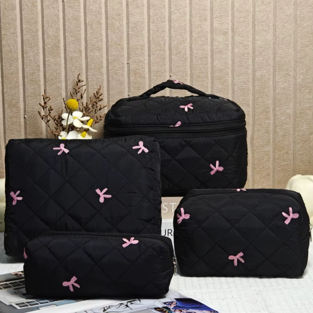 Trousse de maquillage Portable noire