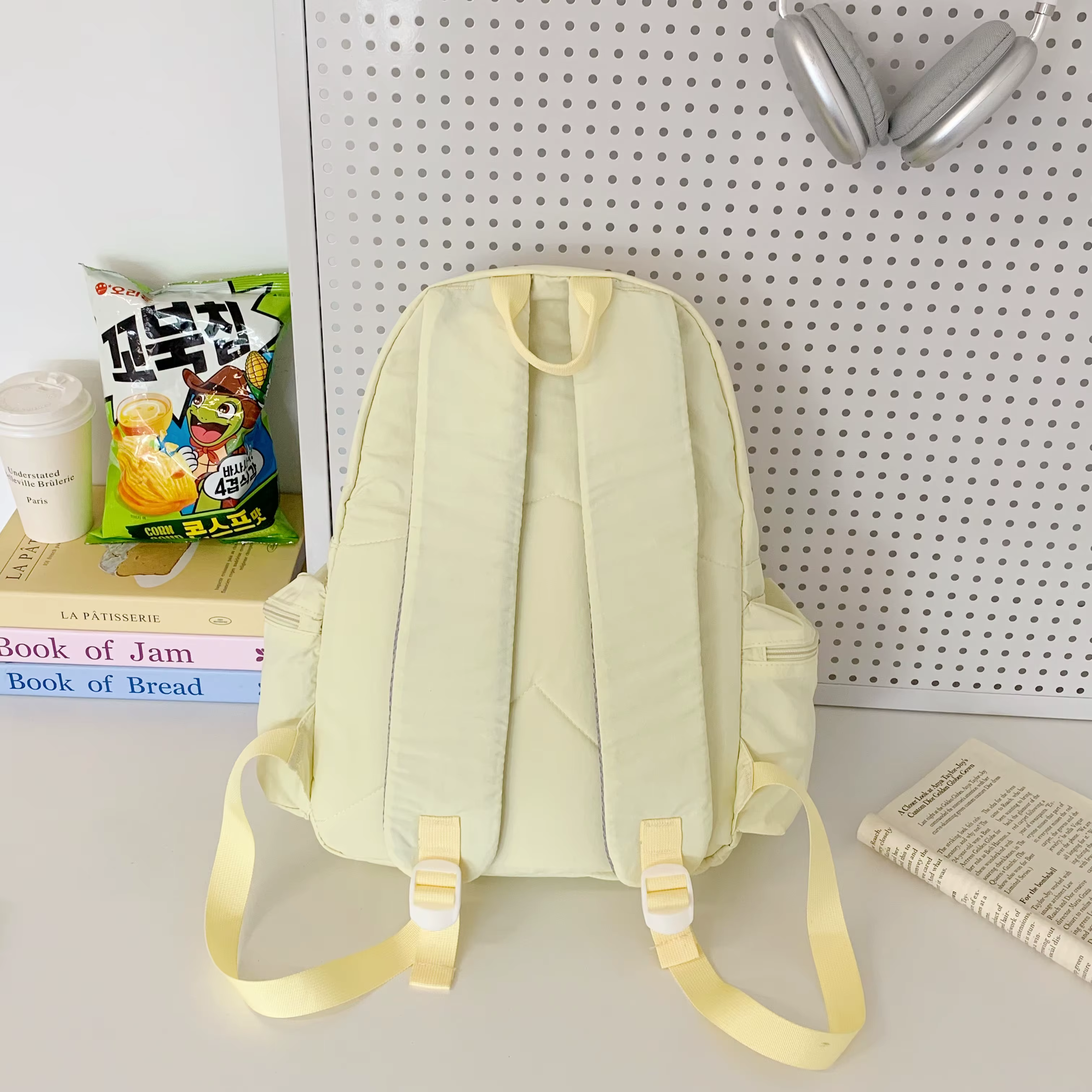 Sac à dos léger en nylon lavande pour femme