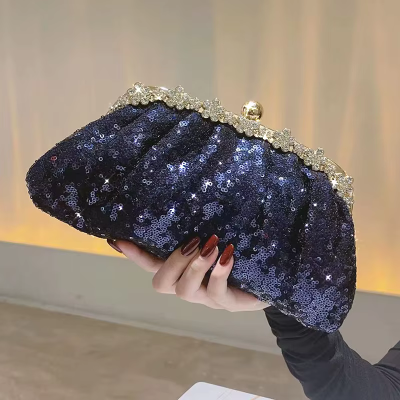 Pochette bleue pour femmes