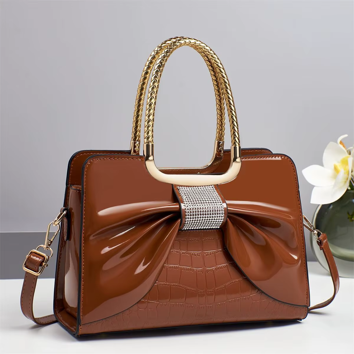Sac à bandoulière de luxe grande capacité pour femme