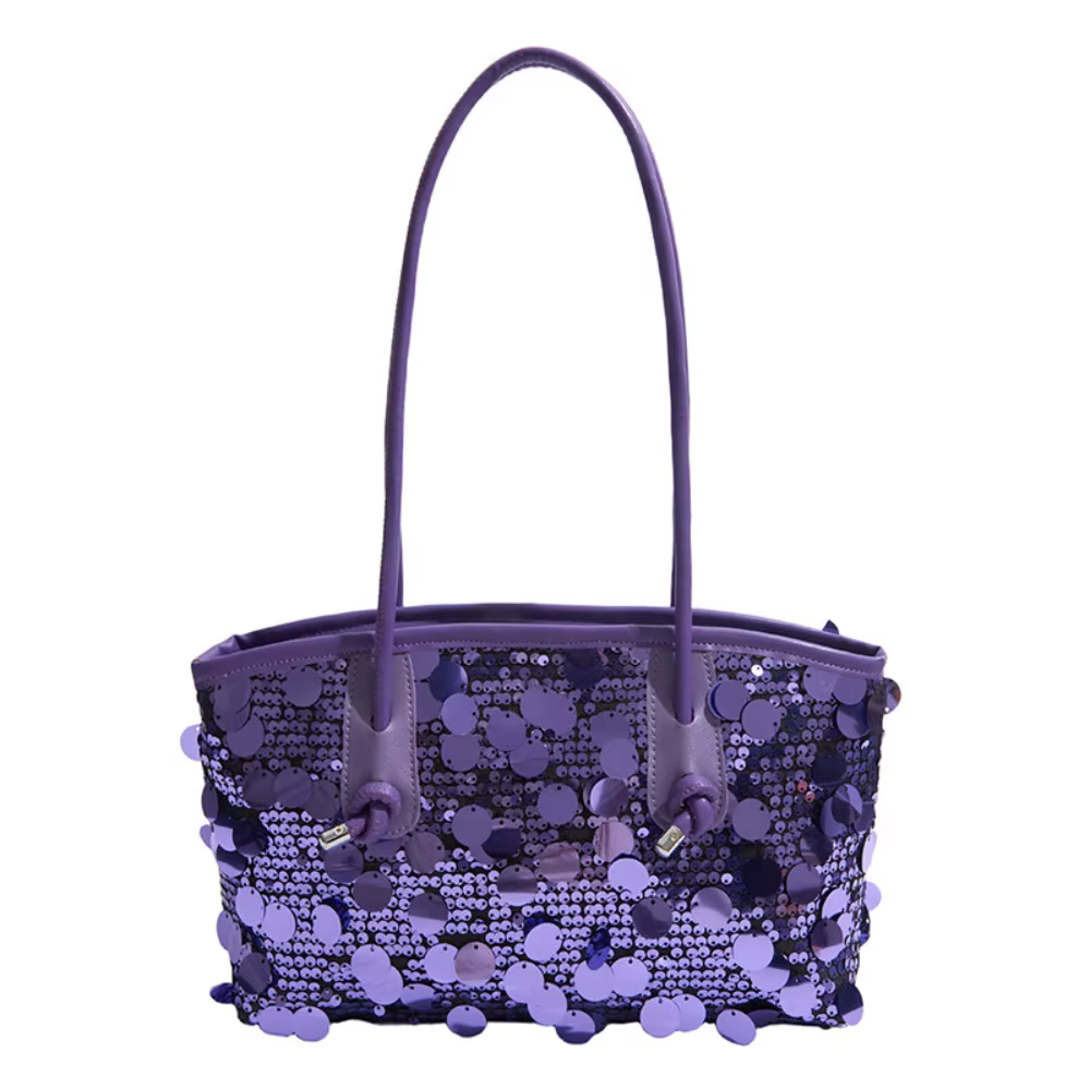 Sac fourre-tout portable à paillettes brillantes