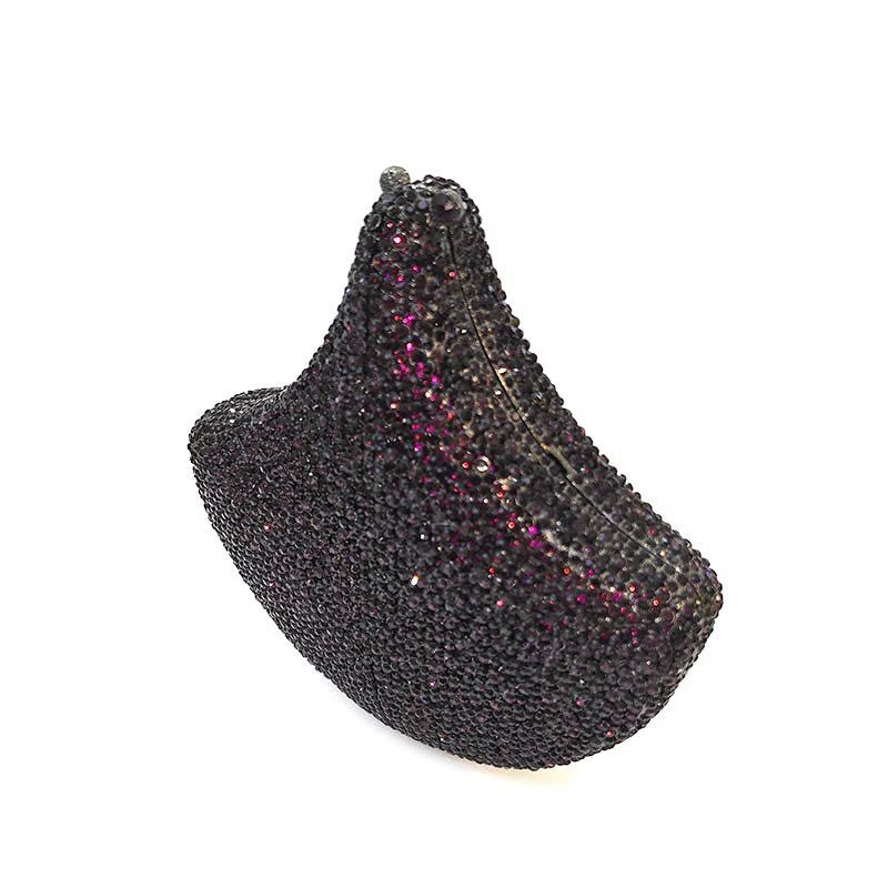 Pochette vintage en cristal, sac de soirée de luxe, sac de créateur haute couture