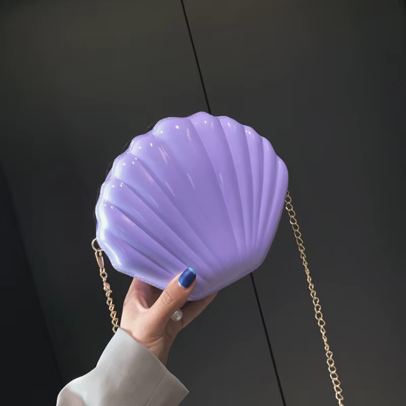 Mode femmes sacs à bandoulière coquille sac chaîne mignon paillettes petit sac téléphone argent pochette fermeture