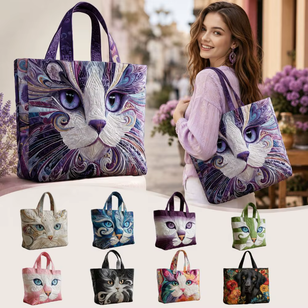 Sac fourre-tout matelassé vintage pour femmes