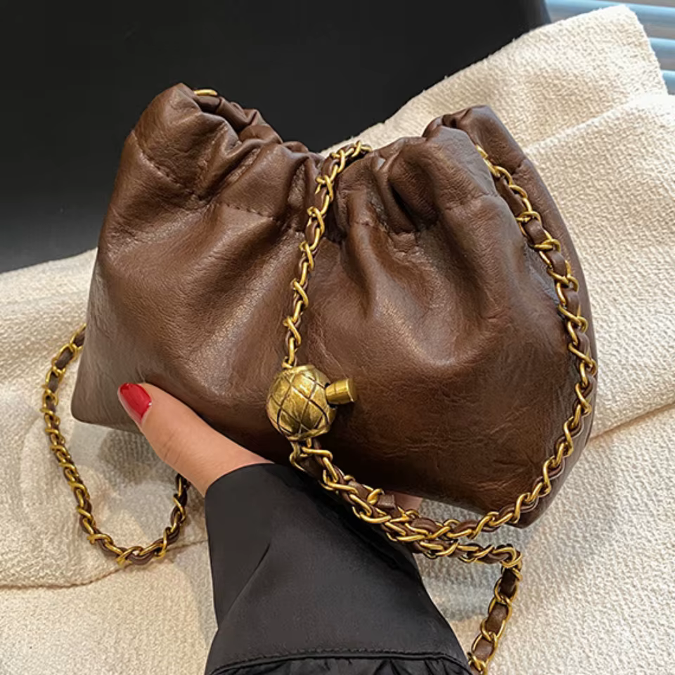 Sac à bandoulière en cuir PU pour femmes