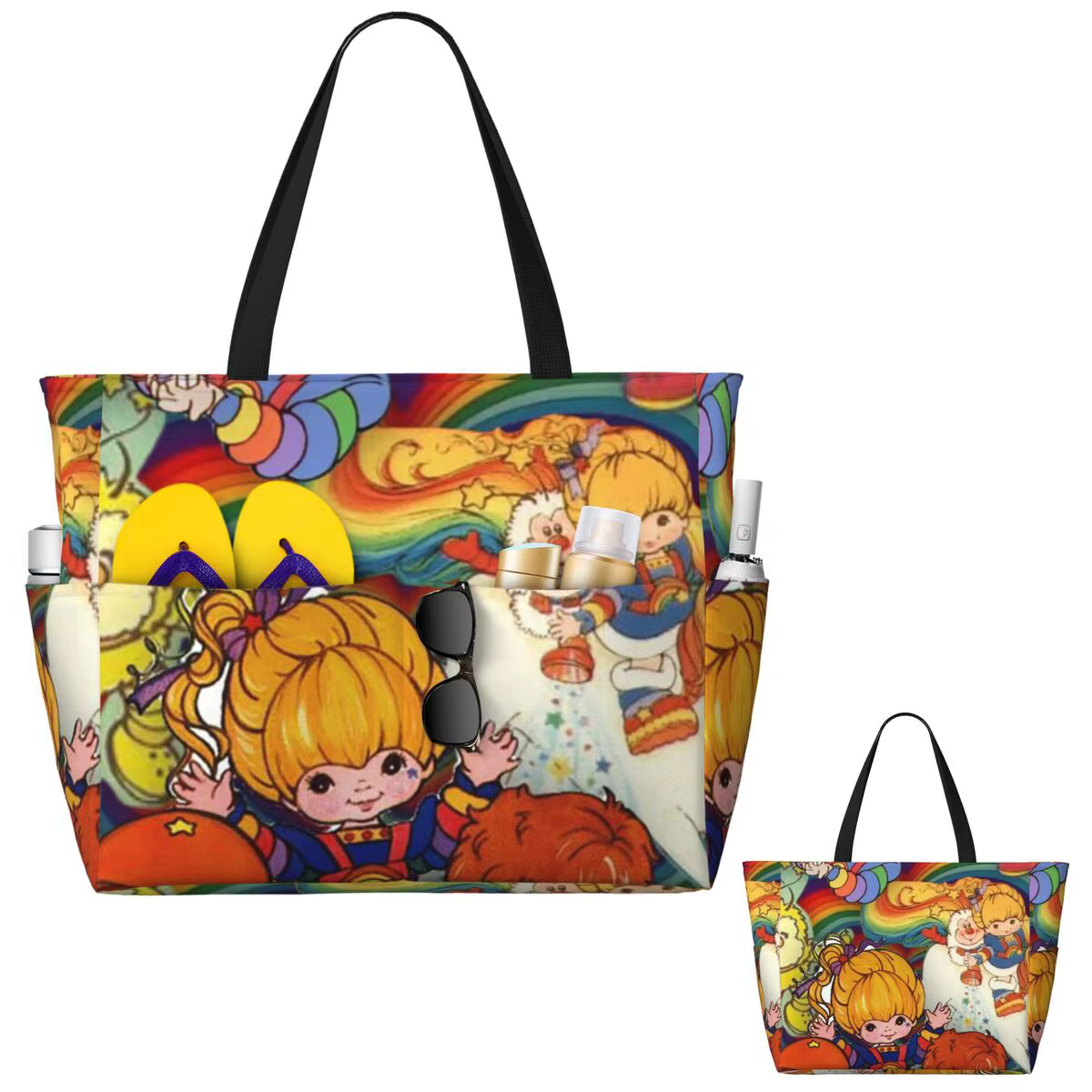 Rainbows Brite – sac fourre-tout de plage