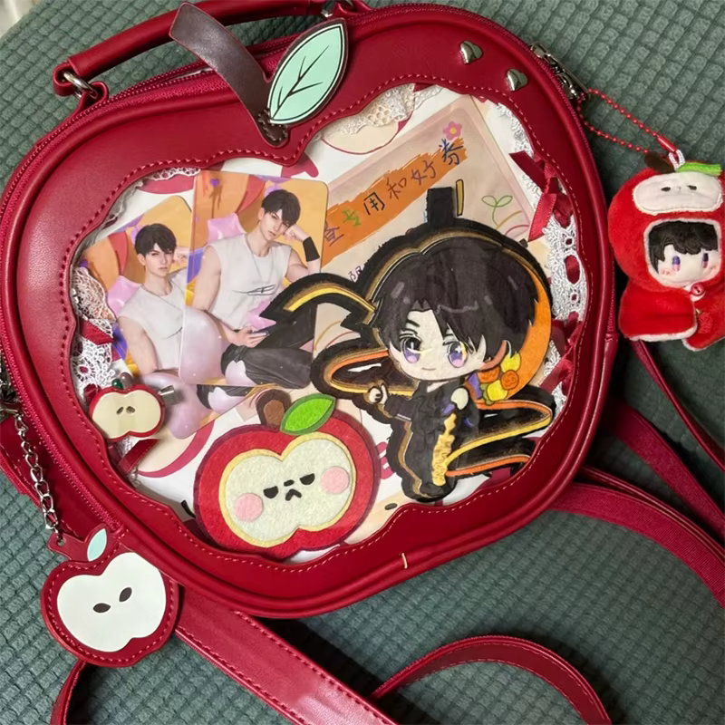 Doux filles sac à dos nouveau mignon pomme forme Itabag Niche Design poche bandoulière mode offre spéciale Transparent poupée sacs de loisirs
