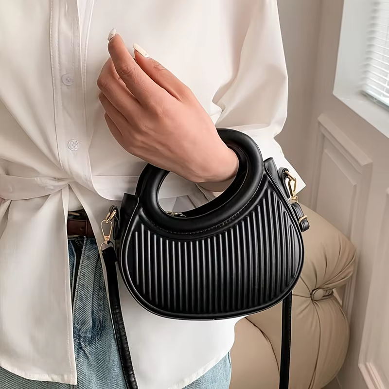 Sacs à bandoulière chics à rayures pour femmes